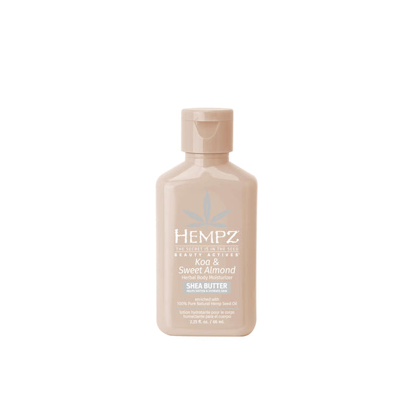 Hempz Travel-Size Koa & Sweet Almond Smoothing Herbal Body Moisturizer