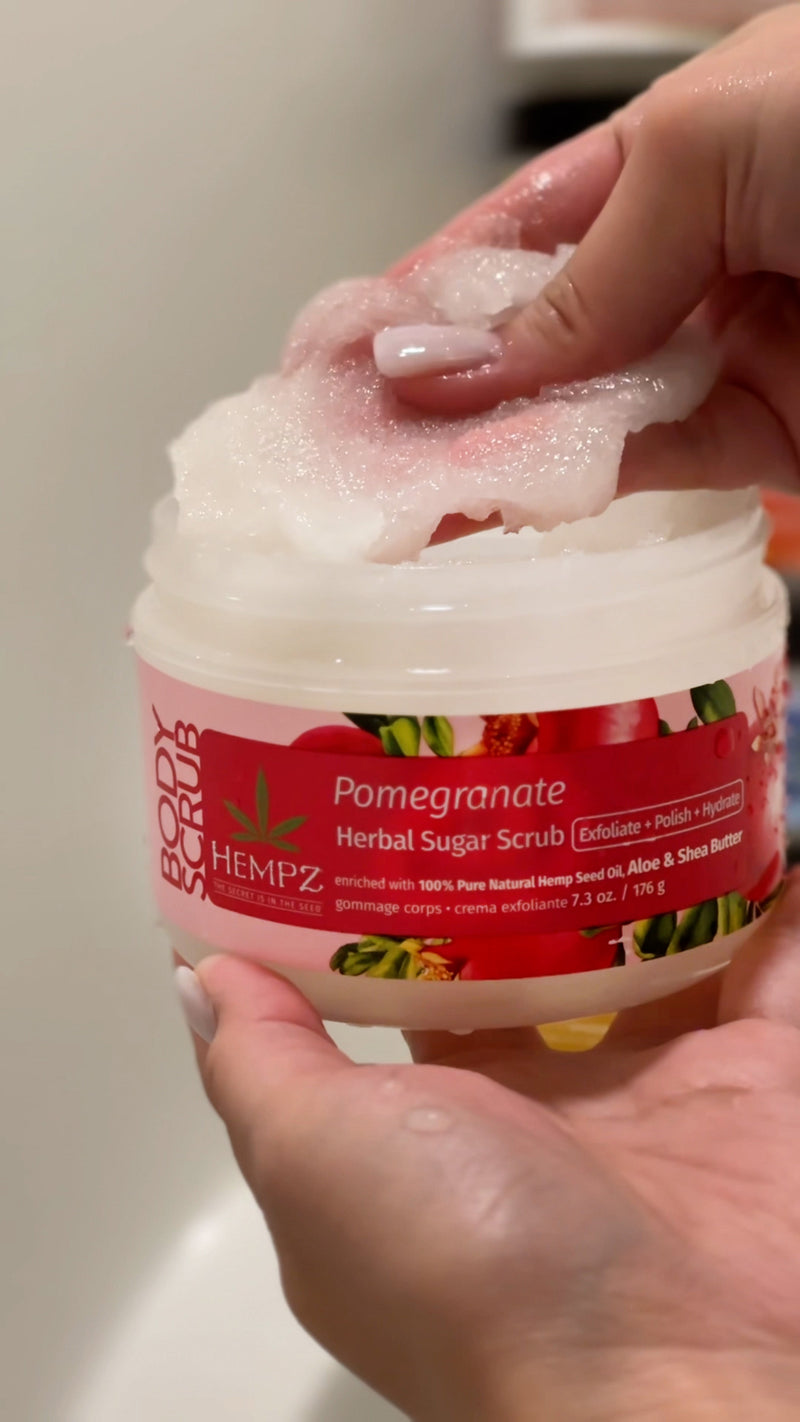 Texture of Pomegranate Scrub