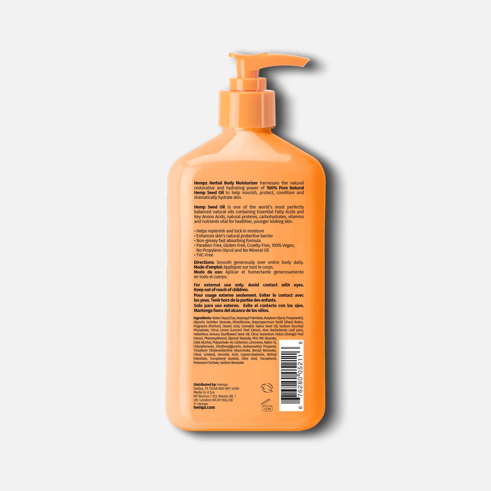 Hempz Citrus Blossom Herbal Moisturizing Lotion with Brightening