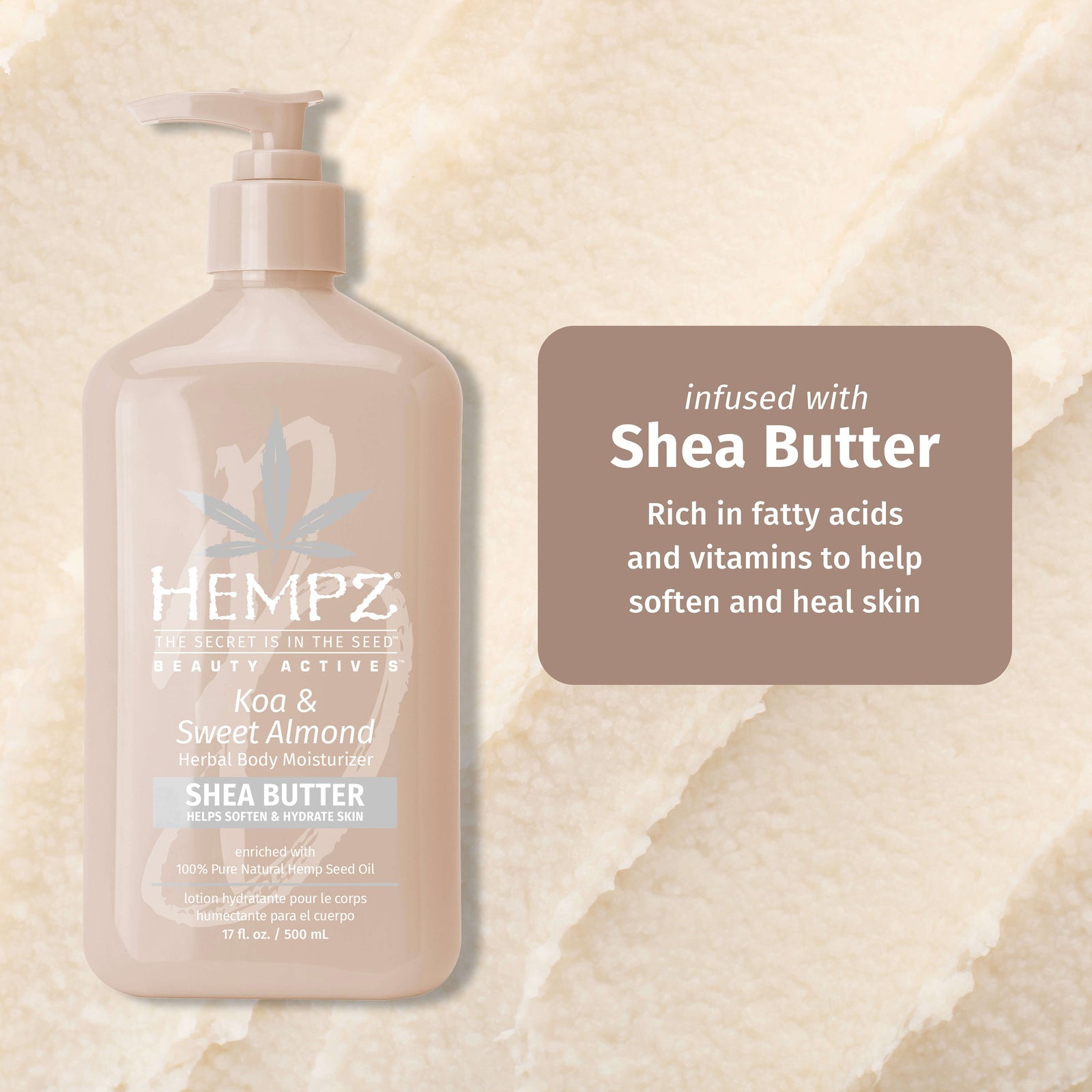 Hempz Koa & Sweet Almond Smoothing Herbal Body Moisturizer – HempzUK