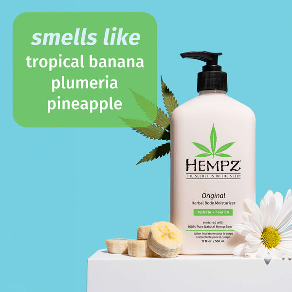 Hempz Original Body Lotion with floral/banana