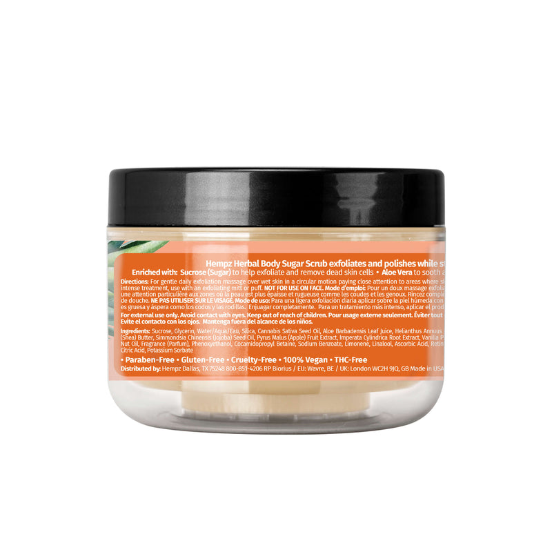 Hempz Sweet Pineapple & Honey Melon Herbal Sugar Scrub, Back